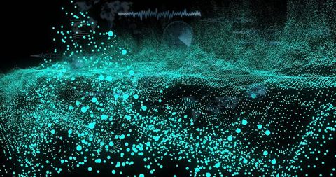 Futuristic Digital Data Processing in Blue Tones - Download Free Stock Images Pikwizard.com