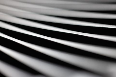 Abstract Close-Up of Layered Black and White Lines