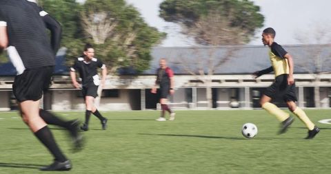 Youth Soccer Game Action with Passionate Young Athletes - Download Free Stock Images Pikwizard.com