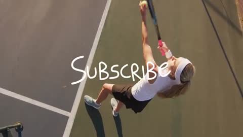 Powerful Tennis Serve with Subscription Appeal