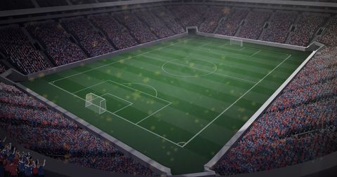 Illuminated Soccer Stadium During Exciting Night Match - Download Free Stock Images Pikwizard.com
