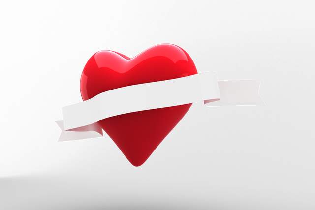 Red Heart with Wrapped Ribbon on Transparent Background for Valentine's Day - Download Free Stock Videos Pikwizard.com