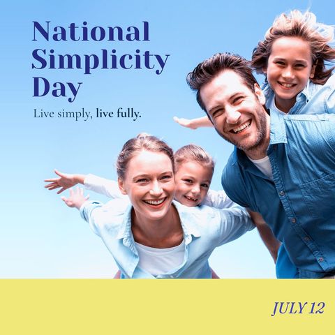 national simplicity day celebrating family and outdoors - Download Free Stock Templates Pikwizard.com