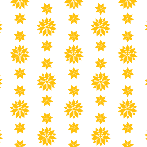 Yellow Floral Pattern on Seamless Transparent Background - Download Free Stock Videos Pikwizard.com