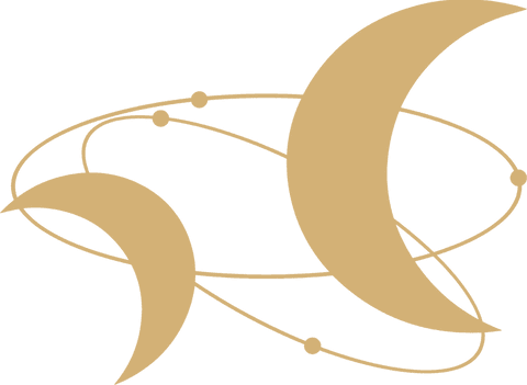 abstract gold crescents with orbits on transparent background - Download Free Stock Videos Pikwizard.com