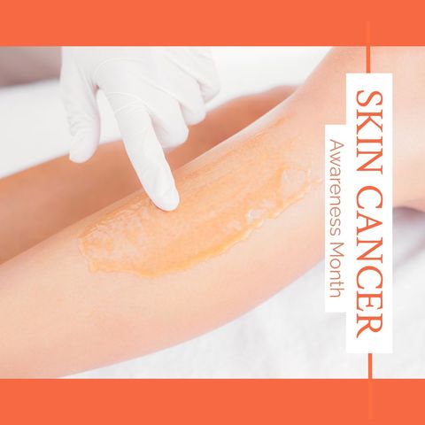 skin cancer awareness campaign design featuring skincare - Download Free Stock Templates Pikwizard.com