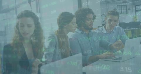 Diverse Team Analyzing Financial Data with Laptops in Office - Download Free Stock Images Pikwizard.com