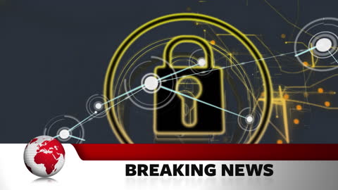 Global Data Security Breaking News Animation
