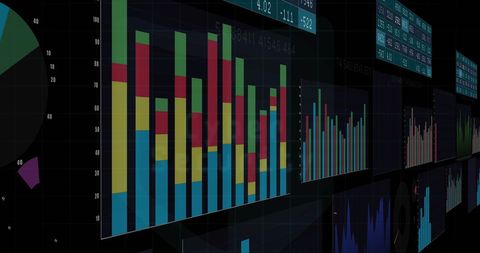 Data Analytics Charts on Digital Interface - Download Free Stock Images Pikwizard.com