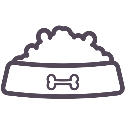 illustration of dog bowl filled with food on transparent background - Download Free Stock Videos Pikwizard.com