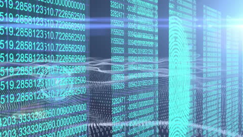 Futuristic Data Processing and Digital Interface Concept