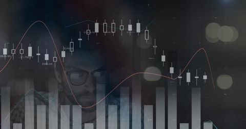 Businessman Analyzing Digital Data with Financial Graphs - Download Free Stock Images Pikwizard.com