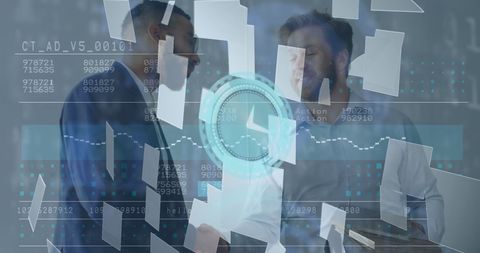 Global Business Concept with Financial Data and Handshake - Download Free Stock Images Pikwizard.com