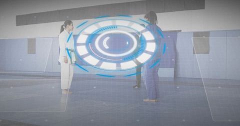 Futuristic martial arts training using holographic interface for dojo mentorship