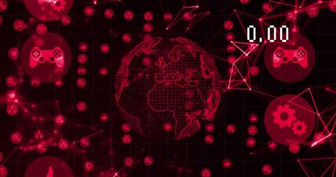 global digital connections with data and technology icons - Download Free Stock Images Pikwizard.com