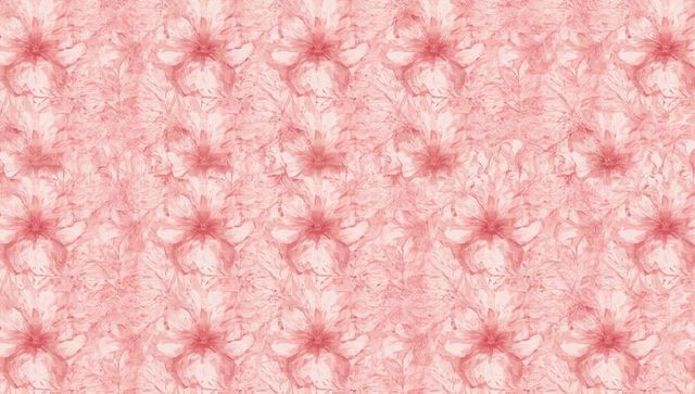 Blushing pink watercolor floral seamless pattern for wallpaper and surface design