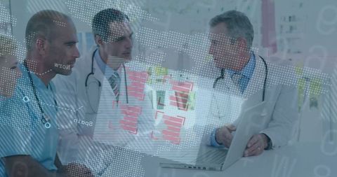 Medical Professionals Collaborating with Advanced Technology