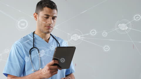 Healthcare Professional with Digital Interface for Connected Health