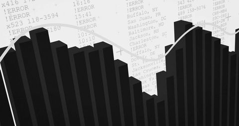 Financial Data Analysis with Abstract Graphs and Statistics - Download Free Stock Images Pikwizard.com