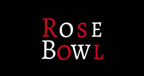 Rose Bowl Event Logo on Black Background - Download Free Stock Images Pikwizard.com