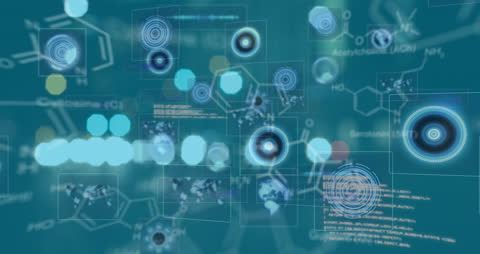 Futuristic Digital Interface with Data and Earth Maps