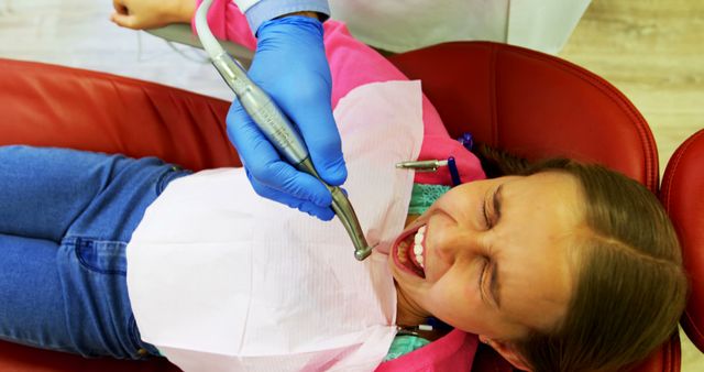 Young patient scared during a dental check-up at clinic - Download Free Stock Photos Pikwizard.com