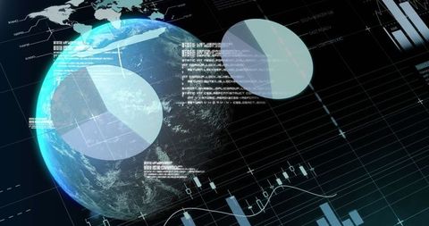 Global Financial Analysis with Technology and Data. - Download Free Stock Images Pikwizard.com