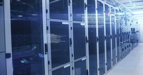 Data Processing in Modern Server Room - Download Free Stock Images Pikwizard.com