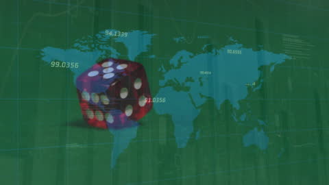 Conceptual Digital Gambling with Dice and World Map