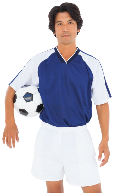 Male Soccer Player Holding Football on Transparent Background - Download Free Stock Videos Pikwizard.com