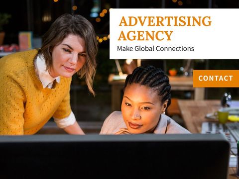 collaborating women team in advertising environment - Download Free Stock Templates Pikwizard.com