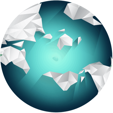 Transparent Earth Origami Lands on Blue Background - Download Free Stock Videos Pikwizard.com