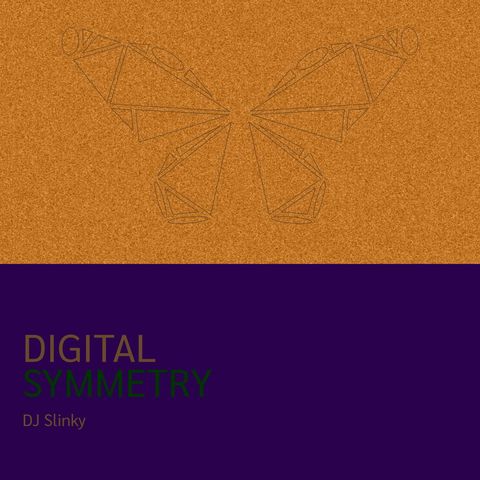 Digital Symmetry Album Artwork with Geometric Butterfly Design - Download Free Stock Templates Pikwizard.com