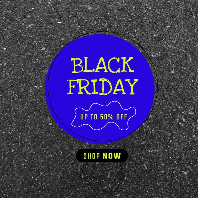 Composition of black friday up to 50 percent off shop now text on grey background - Download Free Stock Videos Pikwizard.com