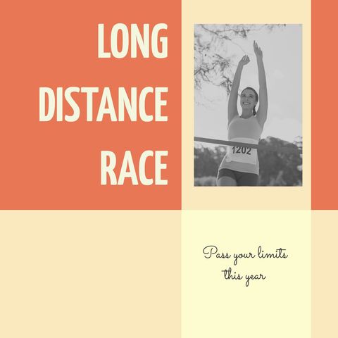 Motivational Poster for Long Distance Running Enthusiasts - Download Free Stock Templates Pikwizard.com