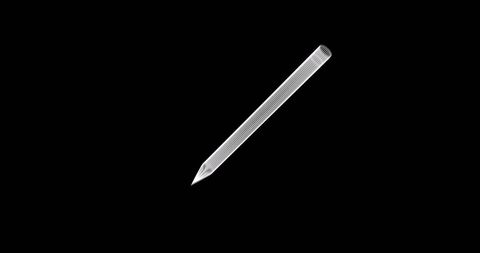 Metallic Pencil Icon on Black Background Microscope View - Download Free Stock Images Pikwizard.com