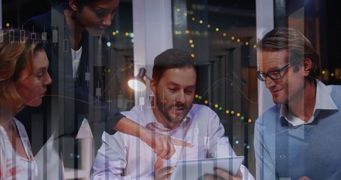 Business Team Discussing Data Visualization Concepts