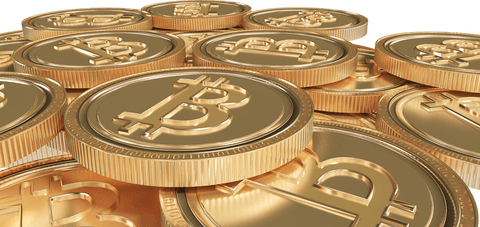 Transparent Gold Bitcoin Coins on Collectible Display - Download Free Stock Videos Pikwizard.com