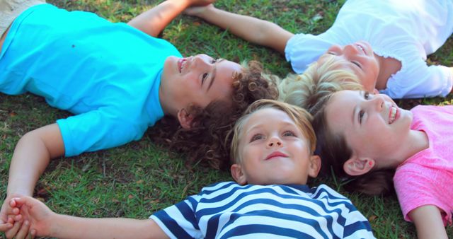 Children Playing Outdoors Holding Hands in Circle - Download Free Stock Images Pikwizard.com