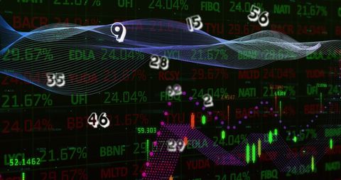 Digital Data Flow and Market Analytics Visualization - Download Free Stock Images Pikwizard.com