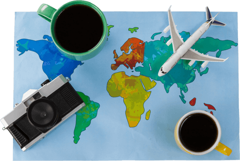 travel essentials illustration on transparent background - Download Free Stock Videos Pikwizard.com