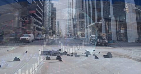 hats on urban street with traffic and skyscrapers - Download Free Stock Images Pikwizard.com