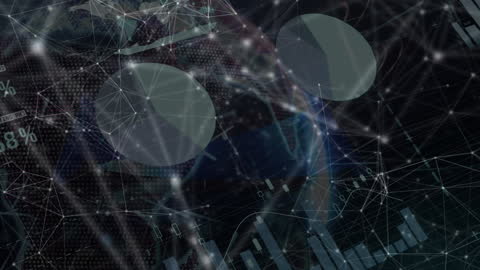 Digital Data Network with Graphs and Connections Overlay