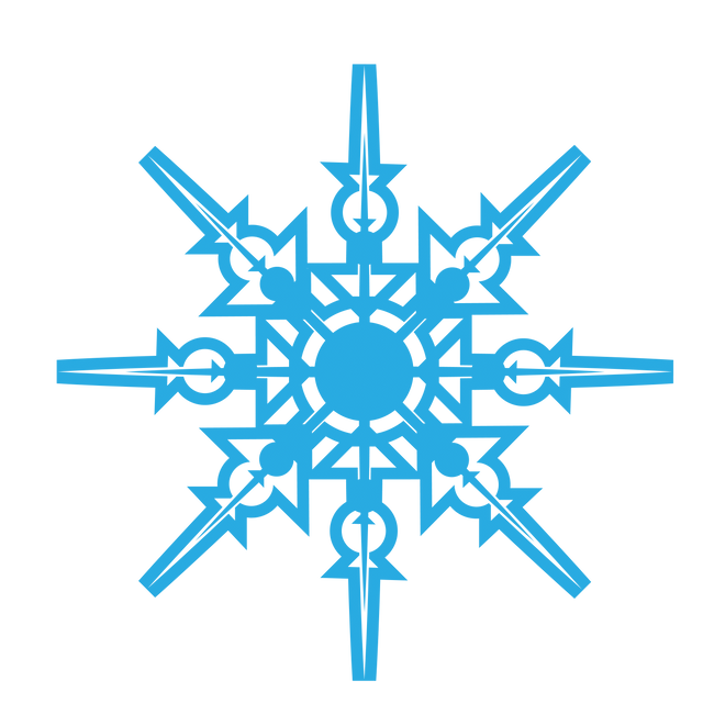 Intricate Digital Blue Snowflake Transparent Design - Download Free Stock Videos Pikwizard.com