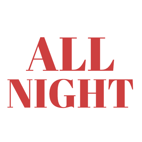 Festive Red All Night Text on Transparent Design - Download Free Stock Videos Pikwizard.com