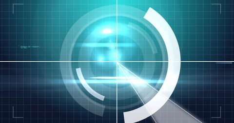 Digital Interface Background with Circles and Data Processing - Download Free Stock Images Pikwizard.com