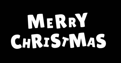 Festive Merry Christmas Message with Twinkling Effects - Download Free Stock Images Pikwizard.com