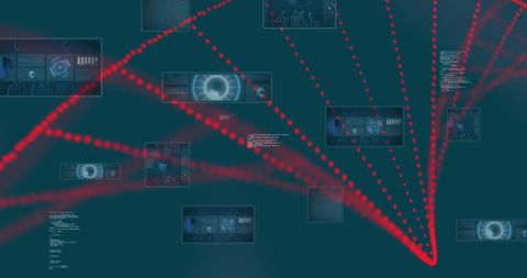 evolving dna strand with digital data interfaces - Download Free Stock Images Pikwizard.com