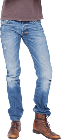 transparent fashion casual style denim and brown boots - Download Free Stock Videos Pikwizard.com