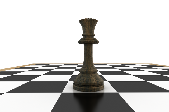 Transparent Black Queen Piece on a Chessboard - Download Free Stock Videos Pikwizard.com